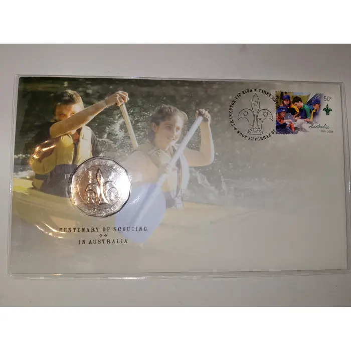 2008 50¢ "centenary of scouting" PNC