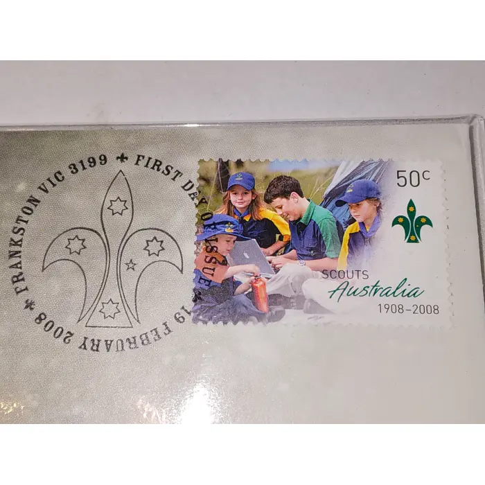 2008 50¢ "centenary of scouting" PNC
