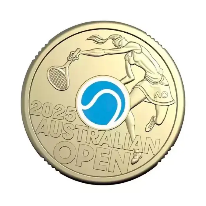 2025 Australian Open Women's Postal Numismatic Cover AO Uncirculated $2 PNC Coin