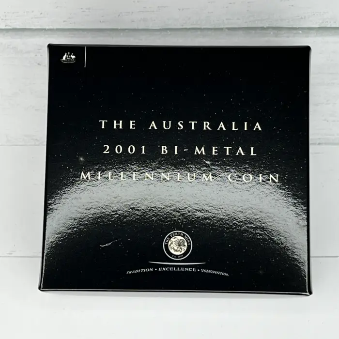2001 Australian Gregorian Bi-Metal Millennium Coin Gold and silver
