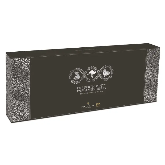 Perth Mint 125th Anniversary 2024 Silver Typeset Set