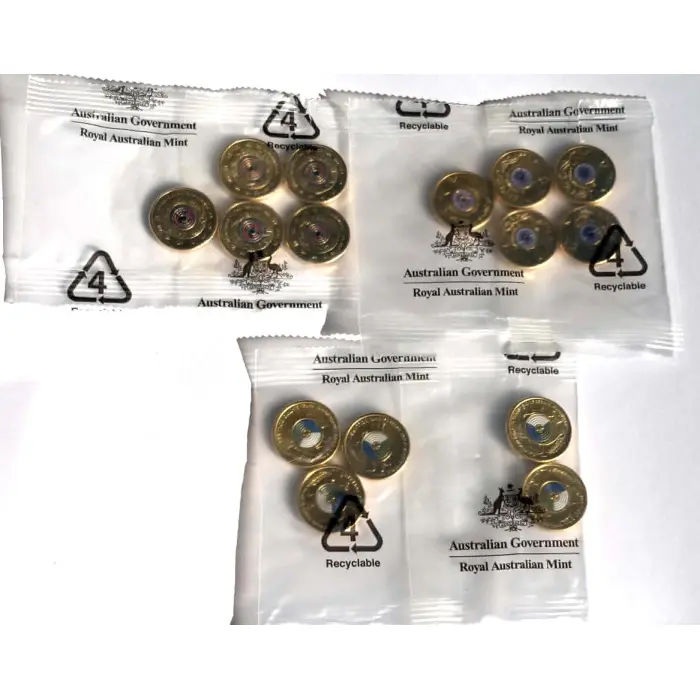 3  x  $2 RAM  Mint 5 coin bags uncirculated
