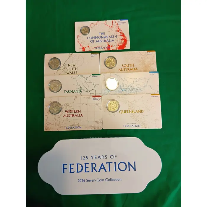 Federation Coin Set ,125 Years.