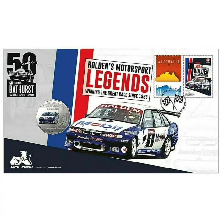 2019 50c 1996 Holden VR Commodore - Bathurst Wins - Motorsport Legend PNC