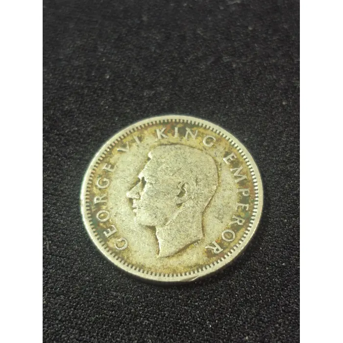 1937 New Zealand Sixpence Silver Coin – King George VI