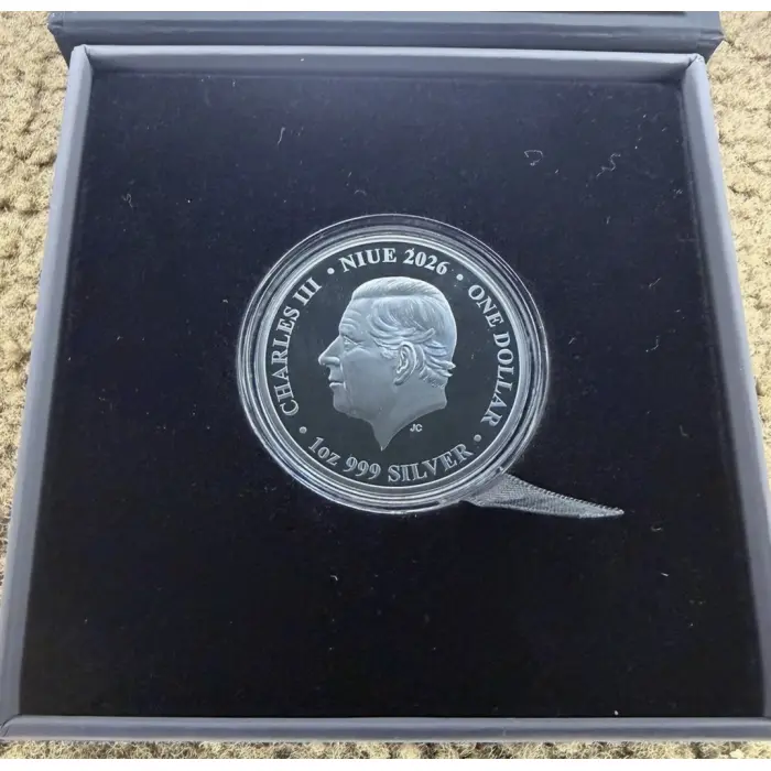 2026 Niue $1 Monkey King Gold-Plated 1oz Silver Black Proof Coin – Mintage 388