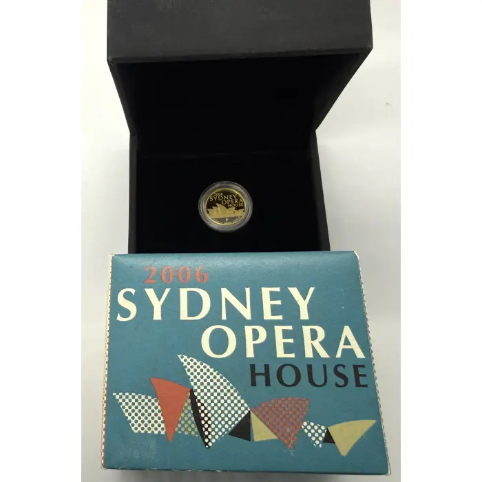 2006 PERTH MINT SYDNEY OPERA HOUSE 1/25oz GOLD PROOF  COIN