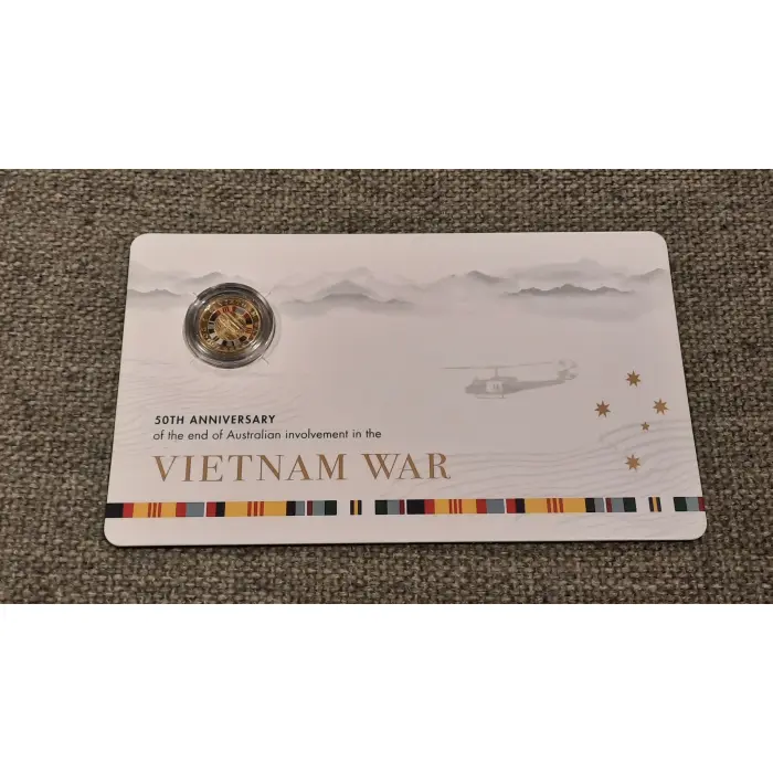 2023 50th Anniversary Vietnam War Coloured $2 C Mintmark UNC Carded Coin