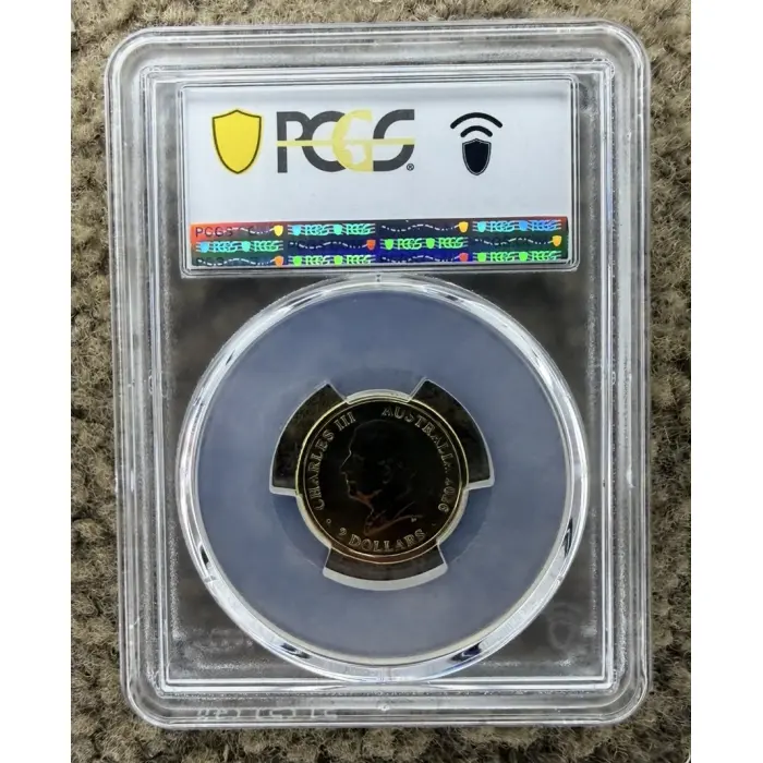 2026 $2 Dawn Service C Mintmark Coloured Coin PCGS MS68