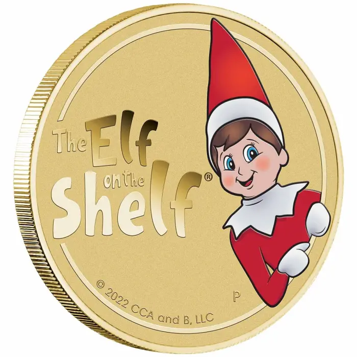 2022 THE ELF ON THE SHELF $1 STAMP & COIN COVER PNC