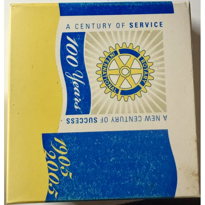2005 A Century of Service Stamp & 1oz 99.9% Silver Coin Set ROTARY COLOURED