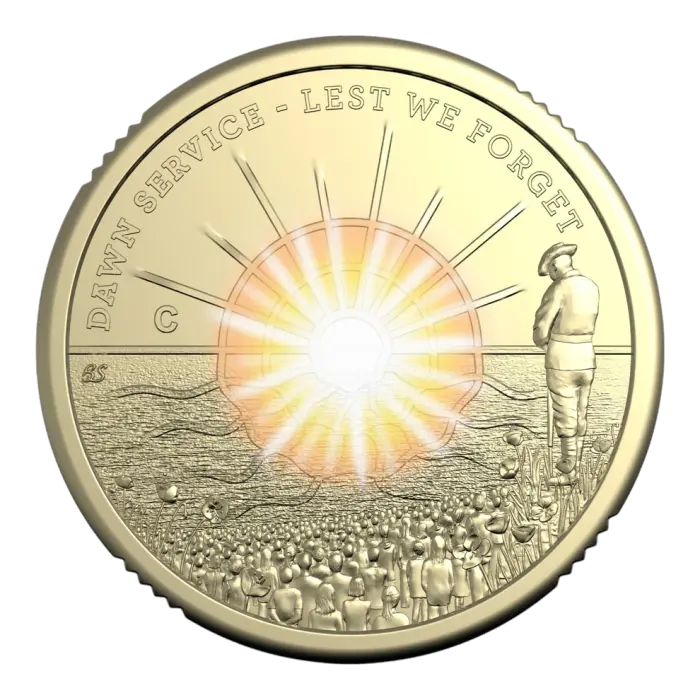 2026 Dawn Service $2 'C' Mintmark Coloured Uncirculated Coin