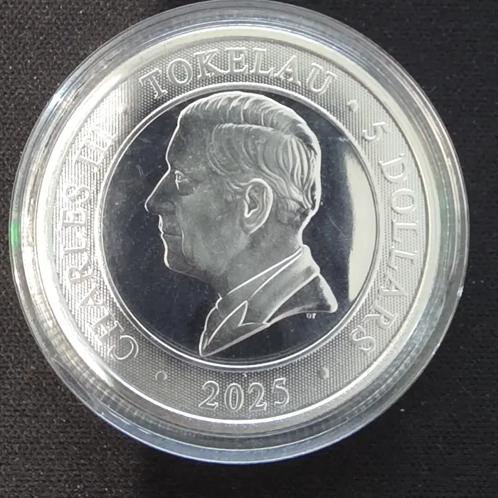 ABC Mint "untamed landscapes thorny lizard" 1oz 9999 silver $5 tokelau