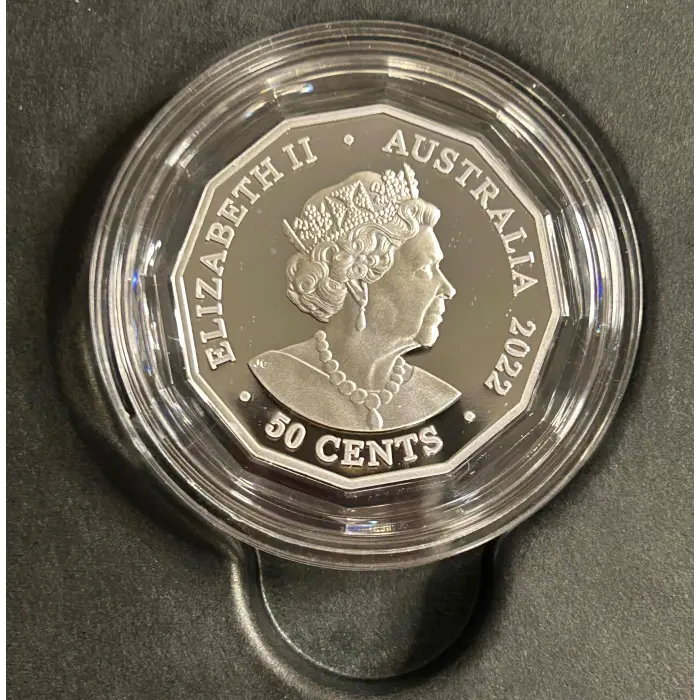 2022 Platinum Jubilee 50c Silver Proof of Her Majesty Queen Elizabeth II 