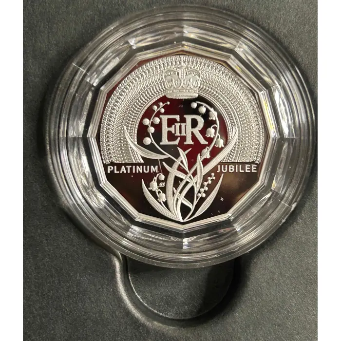 2022 Platinum Jubilee 50c Silver Proof of Her Majesty Queen Elizabeth II 