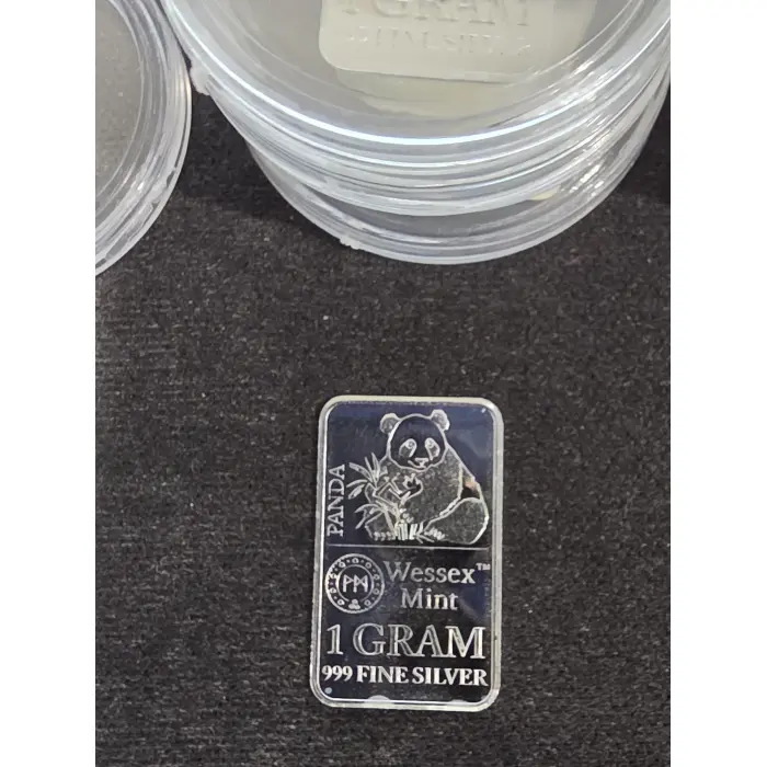 1 gram fine 999 silver bars various designs 