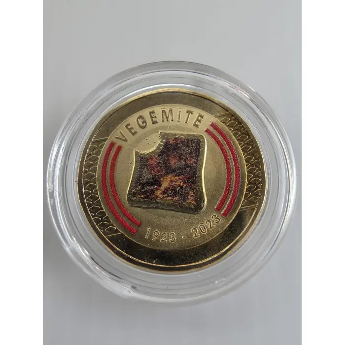 UNC 2023 $1 Dollar Vegemite Centenary Coloured Coin