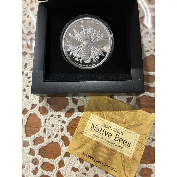 2026 AUSTRALIAN NATIVE BEES  1oz SILVER COIN “LEAFCUTTER BEE”  ISSUE #4