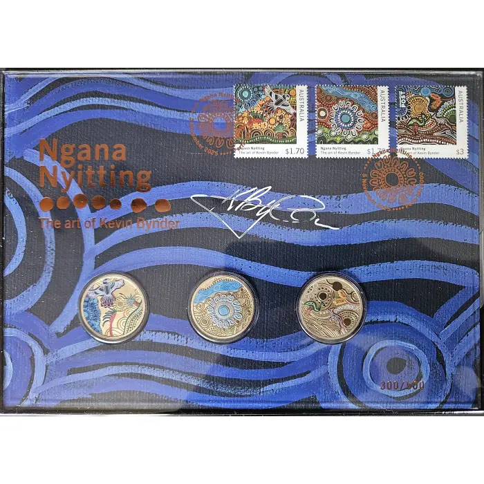 🔥 NGANA NYITTING – THE ART OF KEVIN BYNDER 🔥 LIMITED EDITION SIGNED 3-COIN IMP