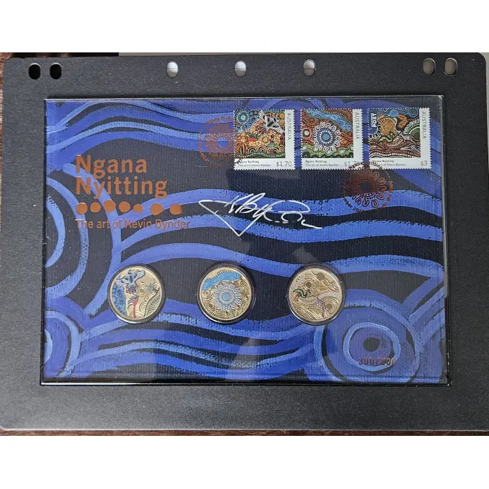 🔥 NGANA NYITTING – THE ART OF KEVIN BYNDER 🔥 LIMITED EDITION SIGNED 3-COIN IMP