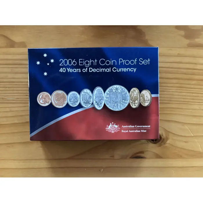 2006 Proof Coins 8 Set - 40 Years of Decimal Currency