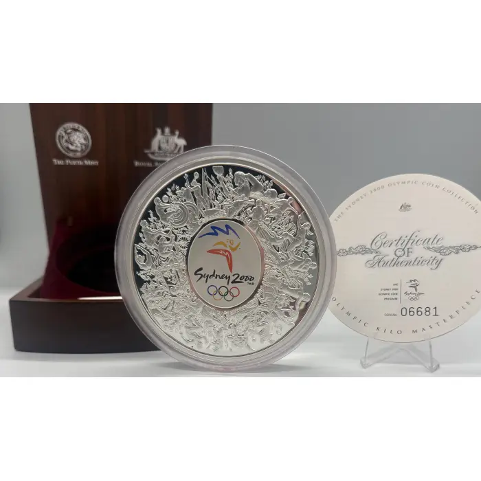 2000 Sydney Olympic Games 1kg 99.9% silver coin