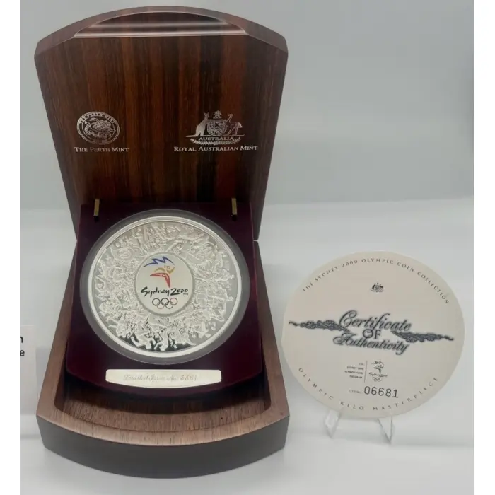 2000 Sydney Olympic Games 1kg 99.9% silver coin