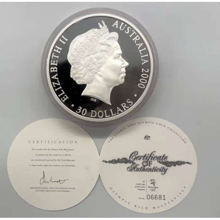 2000 Sydney Olympic Games 1kg 99.9% silver coin