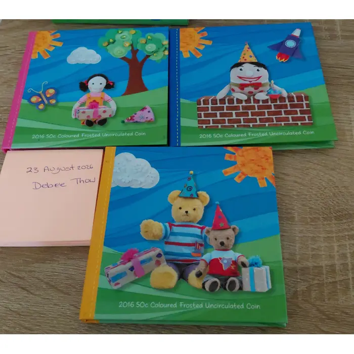 50c 2016 50th Anniversary of Play School 3 Coin Book Set