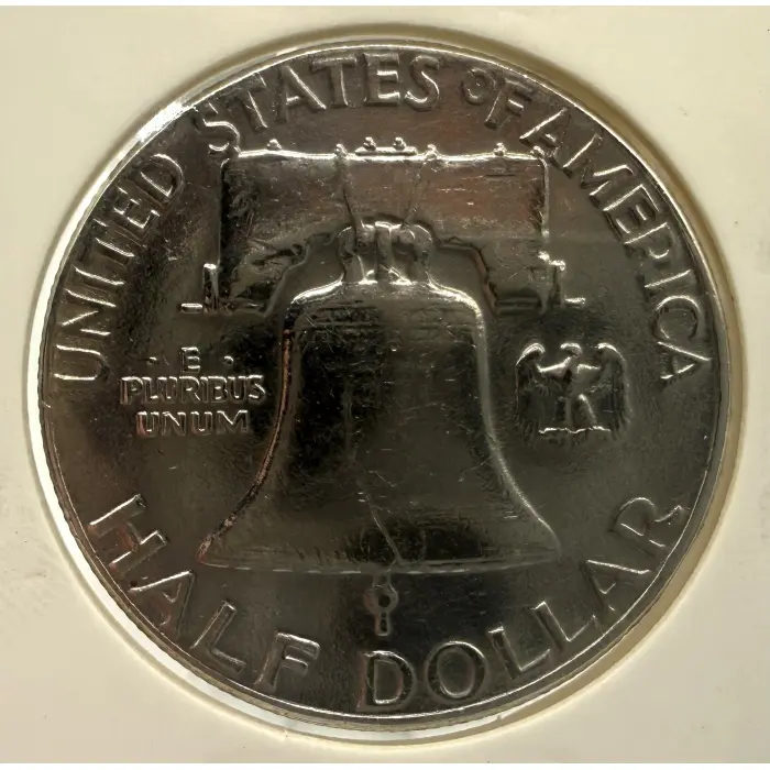 1961 American Franklin half dollar 90%  silver Unc coin