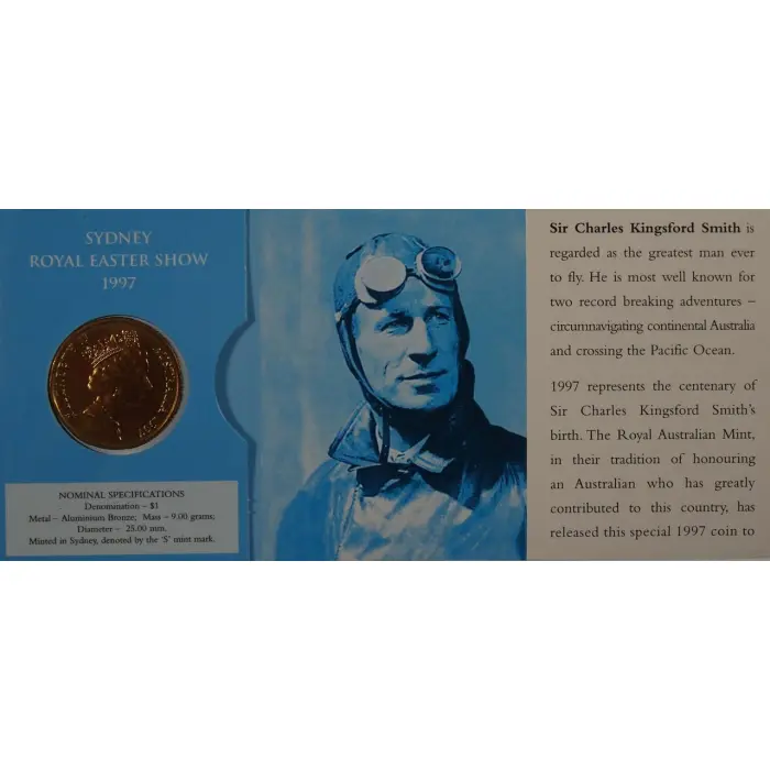 1997 Sir Charles Kingsford Smith $1 ('S' Mint Mark)