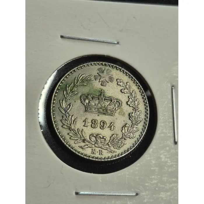 1894 Italy 20 Centesimi - Kingdom of Italy (Regno d'Italia) - KB Mint Mark