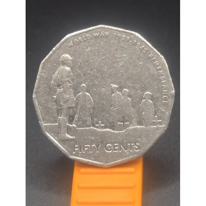 2005 Rememberance 50c - 2 Errors! Robe Cud and Doubling