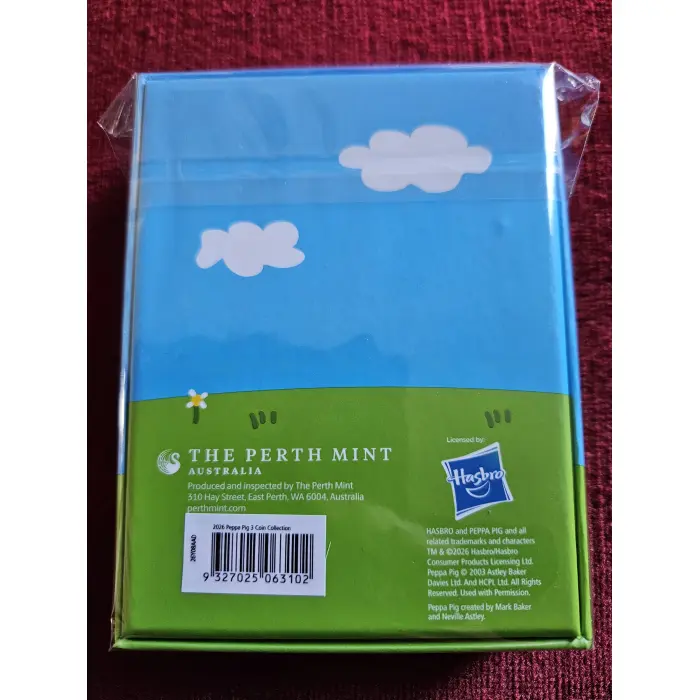 🐷 2026 Peppa Pig Three-Coin Coloured $1 (1 dollar) Collection Issue Limit 3,000