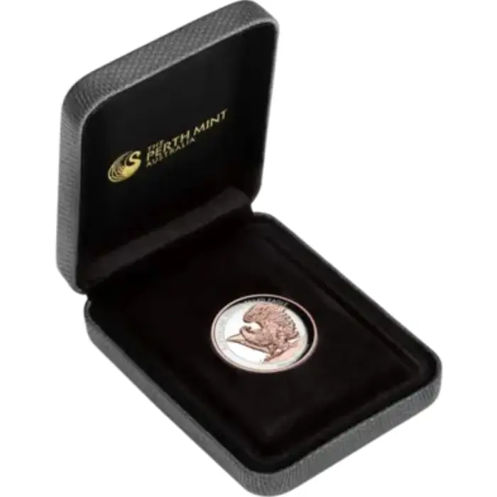 2 oz Silver Coin - Wedge-Tailed Eagle-Rose Gold Plating Ultra High Relief - 2025