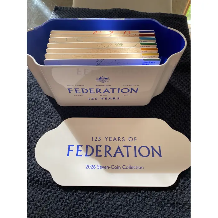 Royal Australian Mint 2026 125 Years of Federation 7-Coin Decimal Set Tin