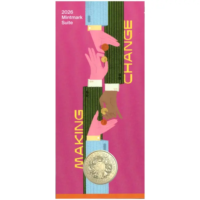 2026 'C' Mintmark $1 Uncirculated Coin — 60 Years of Decimal Currency
