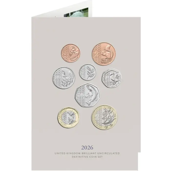 GREAT BRITAIN 2026 8-COIN DEFINITIVE BRILLIANT UNCIRCULATED SET