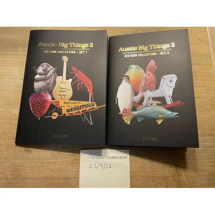 2025 Aussie Big Things 2 Limited Edition Six Coin Collection – Set 1 & 2