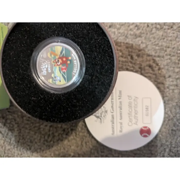 2027 Bluey Cricket $1 silver and carded coin bundle 