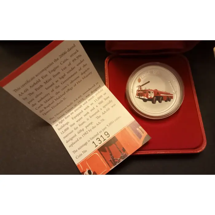  BIN 1oz 99.9% Silver AA-60 Airfield Fire Engine  