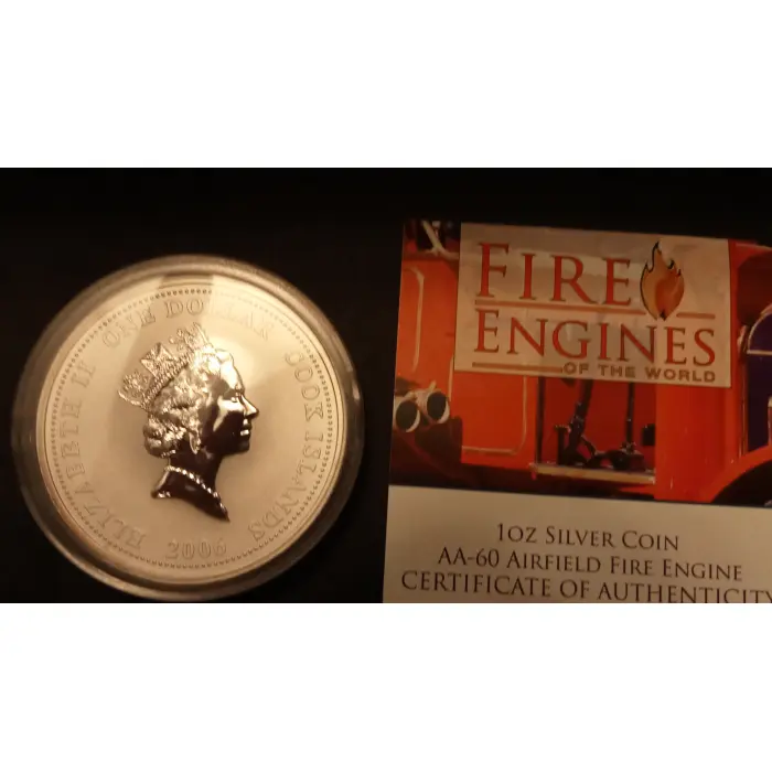  BIN 1oz 99.9% Silver AA-60 Airfield Fire Engine  