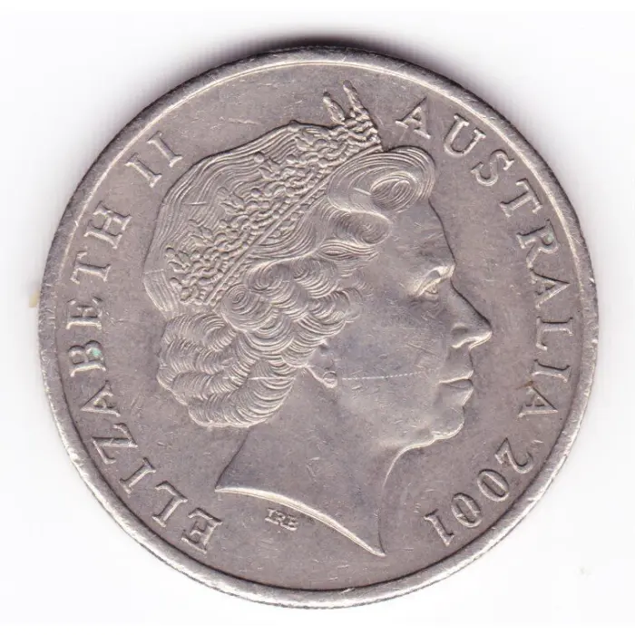 2001 RAM Centenary Of Federation 20c Lightly Circulated Coin - QUEENSLAND