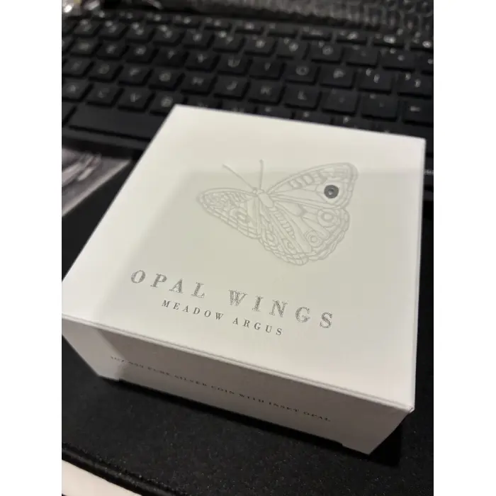 Opal wings meadow Argus silver 1 oz coin! 