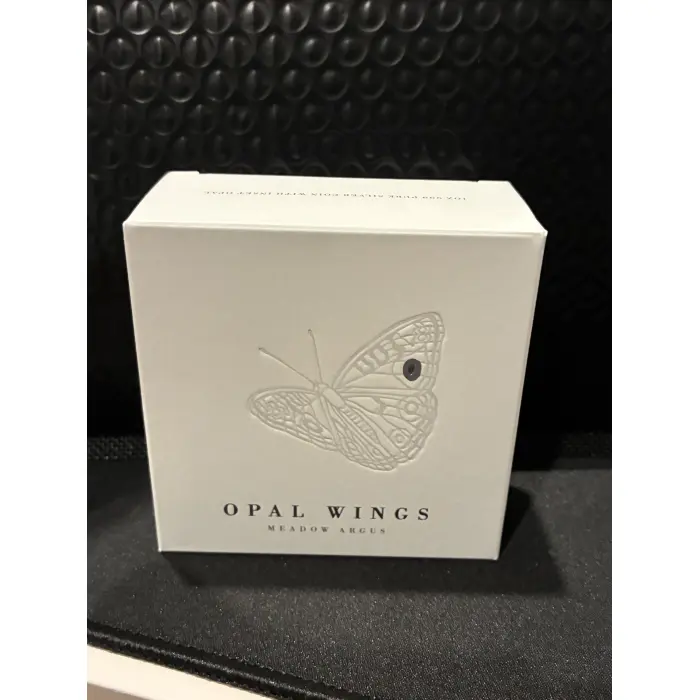 Opal wings meadow Argus silver 1 oz coin! 