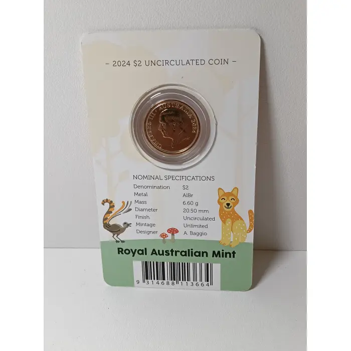 2024 $2 Tooth Fairy UNC coin in card