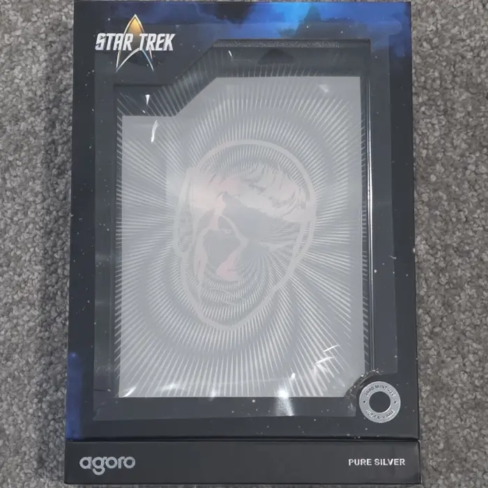 Agoro Spock 5 gram pure silver foil in box #1034/2000