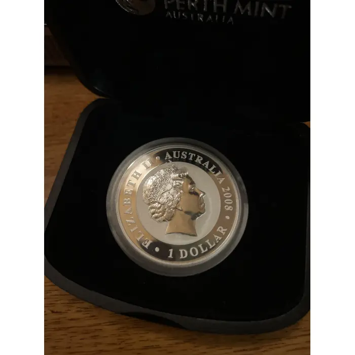 2008. Australian Koala – 1 oz Silver Gilded Coin