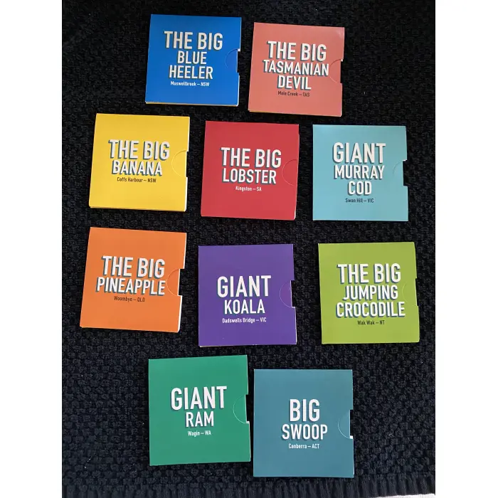 Aussie Big Things $1 Collectable 10 Coin Set with Sleeves 2023