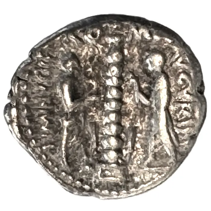 ROMAN Ti Minucius C f. Augurinus (134 BC) denarius (S120) VF/gVF